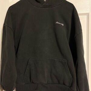 Princess Polly Dark Gray Textured Hoodie